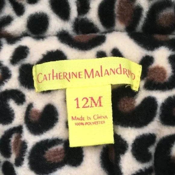 NWT Catherine Malandrino Baby Girl 12M Hooded Faux Fur Jacket Coat Pink J1CM835H - Picture 3 of 7